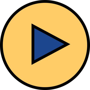 video simgesi, vektör illüstrasyonunu çal