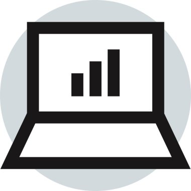 grafik ikonu vektör illüstrasyonu 