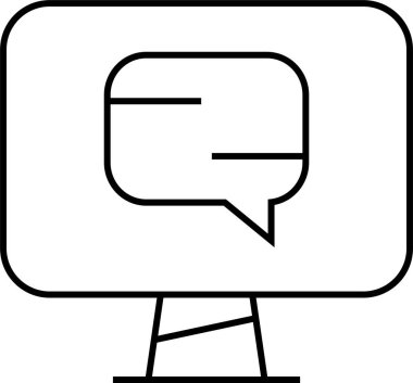  SMS ve Metin konuşma ikonu vektör illüstrasyonu