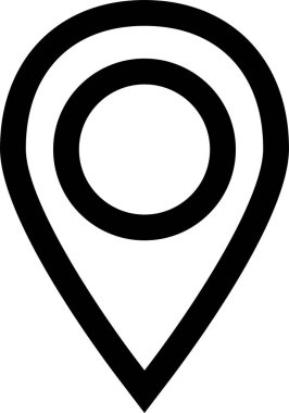 Harita işaretleyici. Basit resimleme