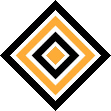 Bir kare simgenin vektör illüstrasyonu