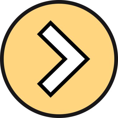 kullanıcı arayüzü ok simgesi, vektör illüstrasyonu