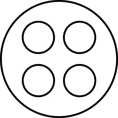 Basit bilgisayar arayüzü simgesi, vektör illüstrasyonu