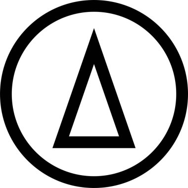 Basit bilgisayar arayüzü simgesi, vektör illüstrasyonu