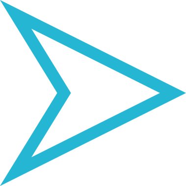 kullanıcı arayüzü ok simgesi, vektör illüstrasyonu