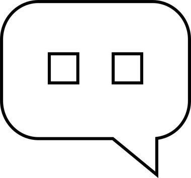 sohbet simgesi vektör illüstrasyonu 