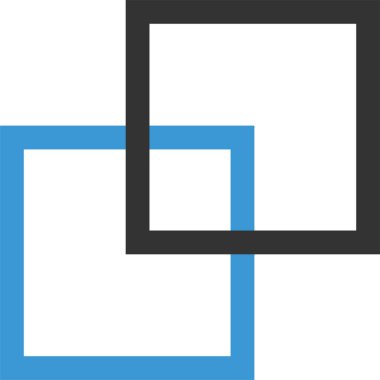 Basit bilgisayar arayüzü simgesi, vektör illüstrasyonu