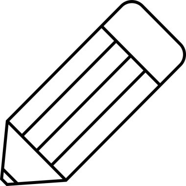 Kalem. Web simgesi basit illüstrasyon