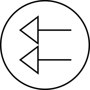 kullanıcı arayüzü ok simgesi, vektör illüstrasyonu