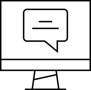  SMS ve Metin konuşma ikonu vektör illüstrasyonu