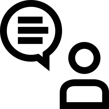 sohbet simgesi vektör illüstrasyonu