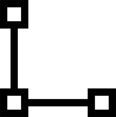 Basit bilgisayar arayüzü simgesi, vektör illüstrasyonu