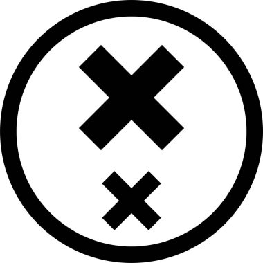 Basit bilgisayar arayüzü simgesi, vektör illüstrasyonu