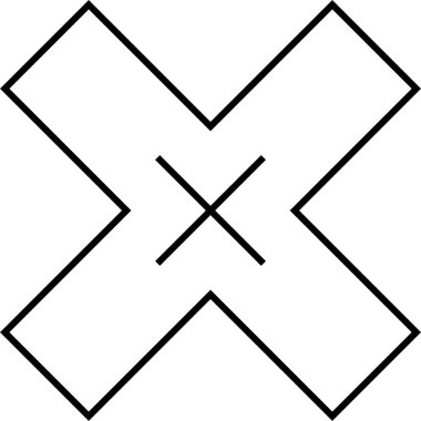 Basit bilgisayar arayüzü simgesi, vektör illüstrasyonu