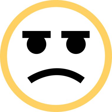 yüz simgesi, vektör illüstrasyonu 