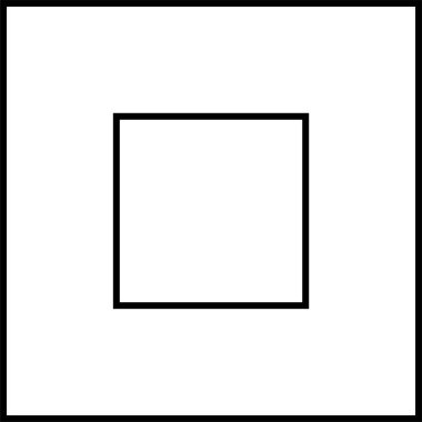 Basit bilgisayar arayüzü simgesi, vektör illüstrasyonu