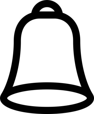 Zil. Web simgesi basit illüstrasyon