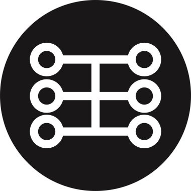 Basit internet bağlantısı simgesi, vektör illüstrasyonu