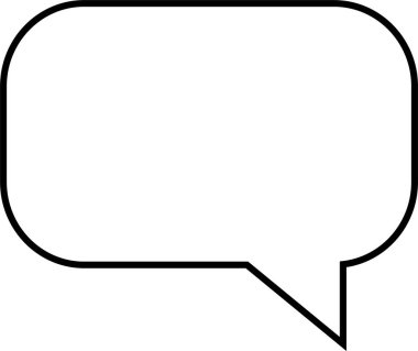 sohbet simgesi vektör illüstrasyonu 