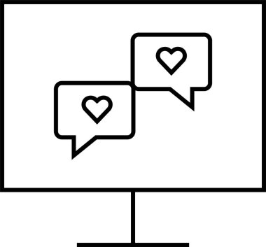  SMS ve Metin konuşma ikonu vektör illüstrasyonu