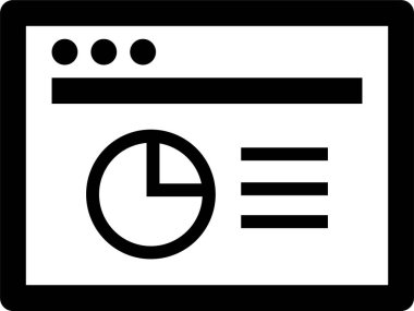 Rapor ver. Web simgesi basit illüstrasyon