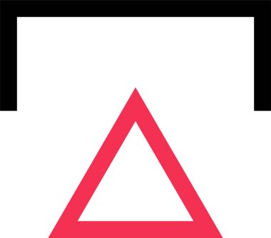 üçgen soyut işaret vektör çizimi