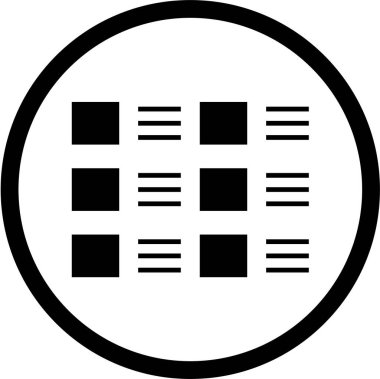 Web arayüzü simgesi, vektör illüstrasyonu