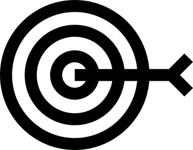 Hedef. Web simgesi basit illüstrasyon