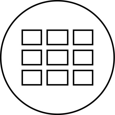 Web arayüzü simgesi, vektör illüstrasyonu