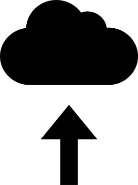 Bulut. Web simgesi basit illüstrasyon