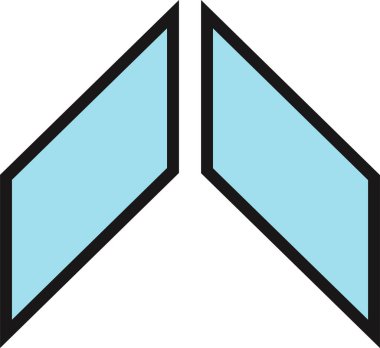 kullanıcı arayüzü yukarı ok simgesi, vektör illüstrasyonu