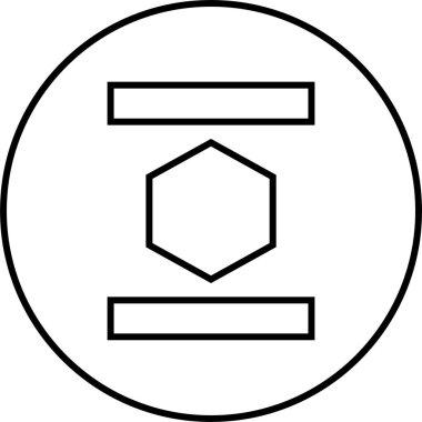 Basit bilgisayar arayüzü simgesi, vektör illüstrasyonu