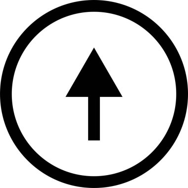 kullanıcı arayüzü yukarı ok simgesi, vektör illüstrasyonu