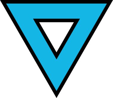 üçgen soyut işaret vektör çizimi