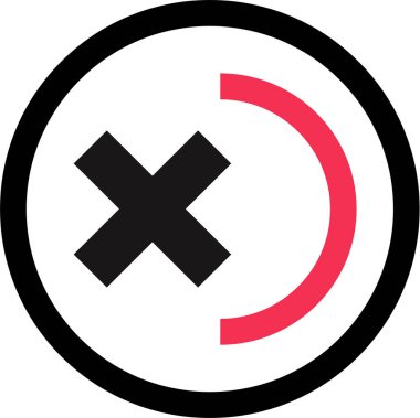 Basit bilgisayar arayüzü simgesi, vektör illüstrasyonu