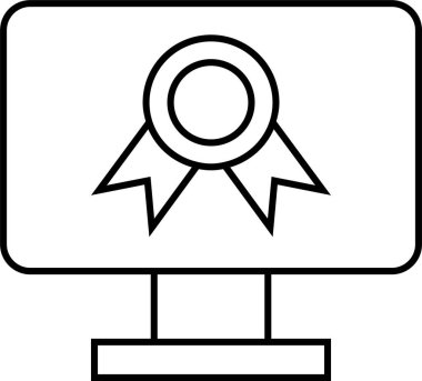Ödül. Web simgesi basit illüstrasyon