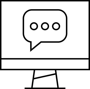  SMS ve Metin konuşma ikonu vektör illüstrasyonu