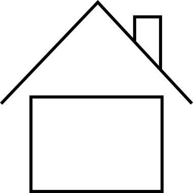 ev simgesi, vektör illüstrasyonu