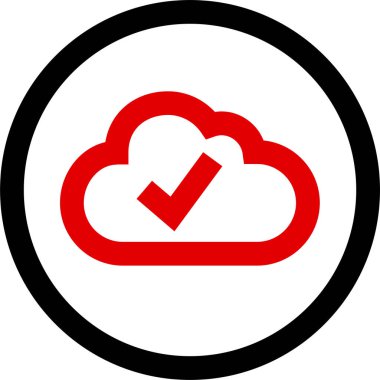 Basit işaretleme simgesi, vektör illüstrasyonu