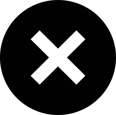 İptal et. Web simgesi basit illüstrasyon