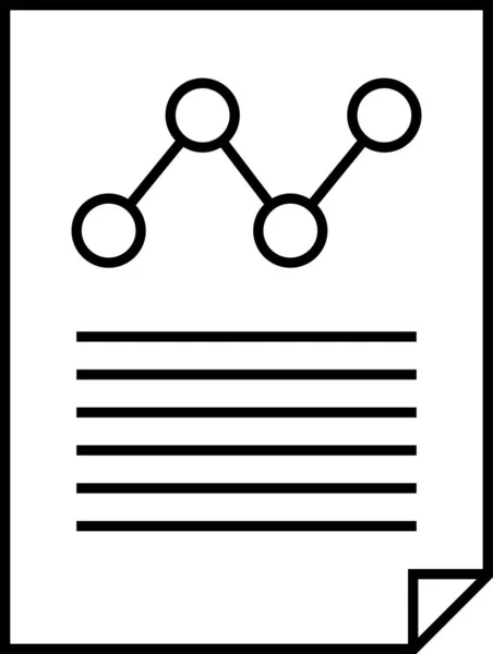 Проста Піктограма Звіту Векторна Ілюстрація — стоковий вектор