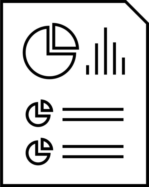 Simple Report Icon Vector Illustration — Stock Vector