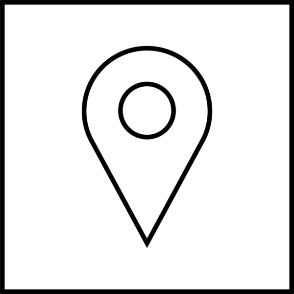 Locatie Icoon Navigatie Icoon Kaartpictogram Vectorafbeelding — Stockvector