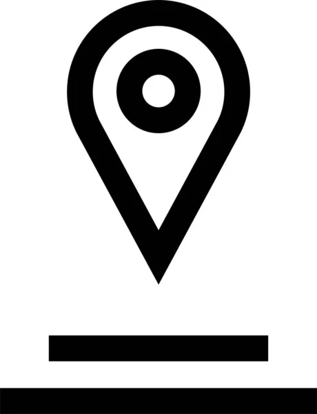 Locatie Icoon Navigatie Icoon Kaartpictogram Vectorafbeelding — Stockvector