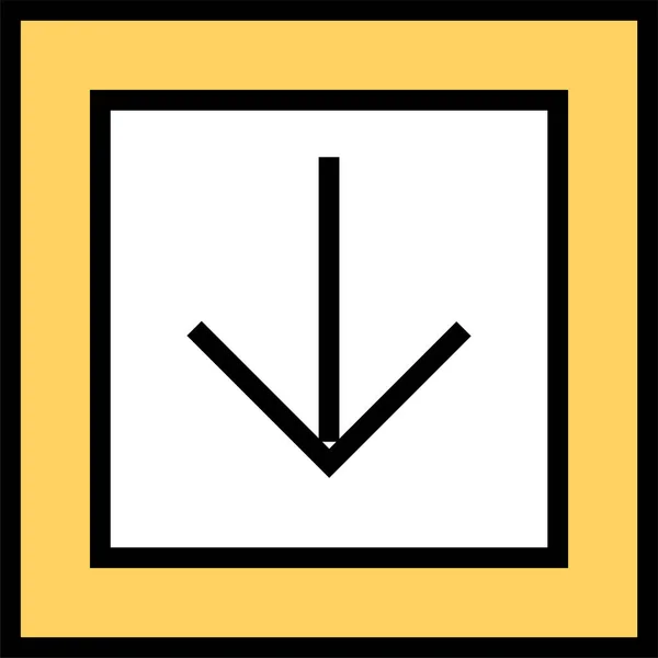 Иконка Стрелки Пользовательского Интерфейса Векторная Иллюстрация — стоковый вектор