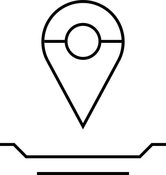 Location Icon Navigation Icon Map Icon Vector Illustration — Stock Vector