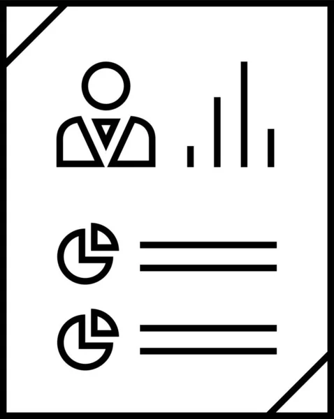 Простая Иконка Отчета — стоковый вектор