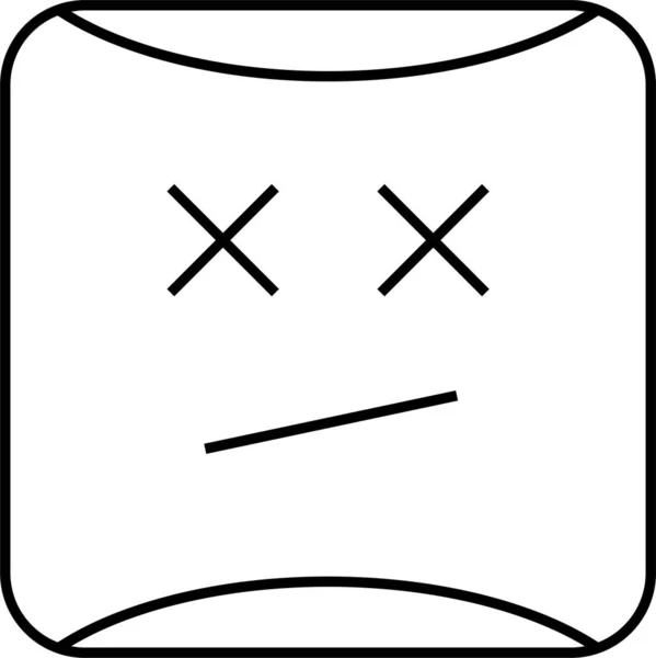 Ilustração Vetor Face Emoji —  Vetores de Stock