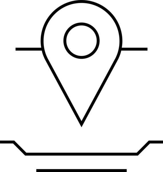 Locatie Icoon Navigatie Icoon Kaartpictogram Vectorafbeelding — Stockvector