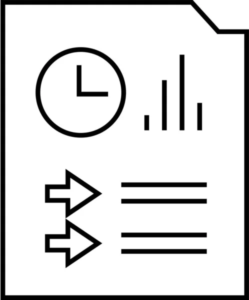 Простая Иконка Отчета — стоковый вектор